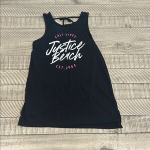 Justice Black Cali Vibes Tank Top